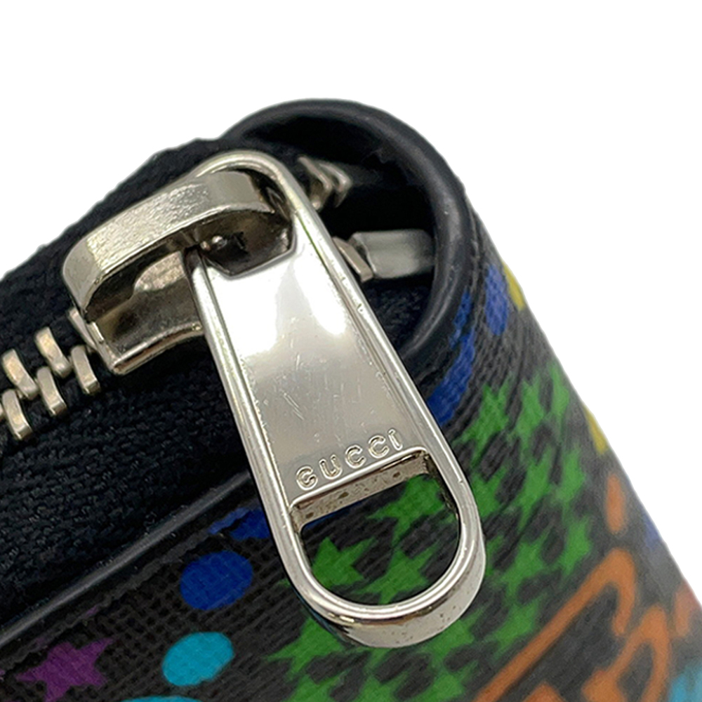 Pre-Loved Gucci GG Supreme Psychedelic Zip Around Wallet - Picture 12 of 12
